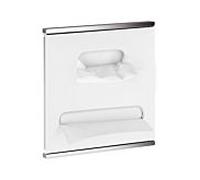 Keuco module de lavabo 3 Plan Integral Butée gauche, chrome / peint en blanc