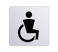 Keuco panneau de porte Plan 14968010000 Symbole handicapé, chromé