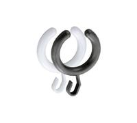 KEUCO Anneaux de rideau Plan 14927000103 - semi-ouverts, 10 pièces, blanc