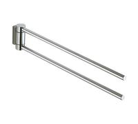 KEUCO Barre porte-serviettes Plan 14918070000 438 mm 2 bras pivotante acier inoxydable