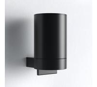 KEUCO Distributeur de savon liquide Plan avec support – 280 ml métal, rechargeable, noir mat