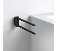 Keuco Plan Black Selection porte-serviettes 14919370000 2 parties, 300mm, pivotante , noir
