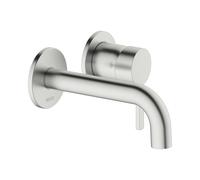 KEUCO PLAN blue Mitigeur monocommandé pour lavabo à encastrer, saillie 165mm, 53916070201, Couleur: acier inoxydable