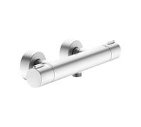 KEUCO PLAN blue Mitigeur thermostatique pour douche, montage mural apparent, 53926171001, Couleur: finition aluminium