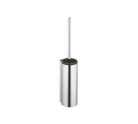 KEUCO PLAN Care Ensemble brosse de toilette, avec couvercle, 34964170100, Couleur: aluminium anodisé argent/noir