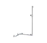 Keuco Plan / Plan Care Main courante de douche 597 x 1265 x 880 mm avec barre de douche - aluminium argenté anodisé/chromé - 34908174611