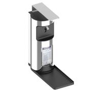 KEUCO Distributeur de savon et désinfectant Plan Care 34954010100 500 ml chromé/noir, fenêtre niveau