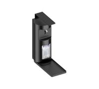 KEUCO PLAN Distributeur de désinfectant pour savon liquide et désinfectant liquide, 500ml, avec fenêtre pour l'indication du niveau de remplissage, 34954370100, Couleur: noir mat / noir