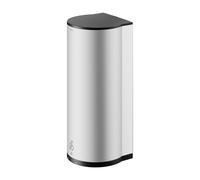 KEUCO Distributeur de savon Plan – capteur, indicateur LED, 1000 ml – alu anodisé/noir – 14986170037