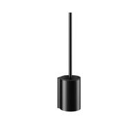 KEUCO PLAN Garniture de brosse pour WC, boîtier métallique, avec tête de brosse de rechange, 14972370200, Couleur: noir mat / noir