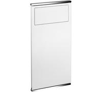 Keuco Plan Integral Modul lavabo 1 326 x 625 x 143 mm à gauche avec collecteur de déchets - chromé/blanc laqué - 44988015101