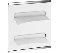Keuco Plan Integral Modul lavabo 2 326 x 325 x 143 mm gauche avec distributeurs de serviettes en papier - chromé/blanc laqué - 44985015101