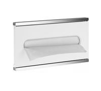 KEUCO PLAN Integral Modul lavabo 4, distributeur de serviettes en papier, charnières à gauche, 44999015111, Couleur: chromé / blanc mat