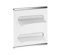 Keuco Plan Integral Modul lavabo 2 326 x 325 x 143 mm gauche avec distributeurs de serviettes en papier - chromé/blanc laqué - 44985015101