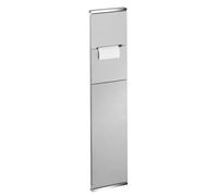 Keuco Plan Integral - Porte-rouleau toilette avec brosse de toilette à encastrer, porte gauche, chrome 44964011701
