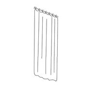 Keuco rideau de douche Plan maxxi 14946000110 140 x 180 cm, 8 oeillets, blanc