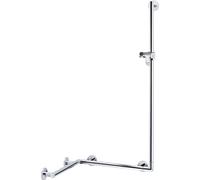 Keuco Plan / Plan Care Main courante de douche 597 x 1265 x 880 mm avec barre de douche - aluminium argenté anodisé/chromé - 34908174611