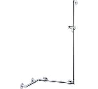 Keuco Plan / Plan Care Main courante de douche 797 x 1265 x 680 mm avec barre de douche - aluminium argenté anodisé/chromé - 34908176411