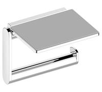 KEUCO PLAN support de papier toilette avec tablette, pivotant, 14973010000, Couleur: Chromé