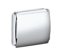Keuco Plan porte-papier toilette 14960170000 aluminium anodisé argent / chromé, avec couvercle