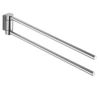 KEUCO PLAN porte-serviettes 438 mm, 2 bras, pivotant, 14918010000, Couleur: Chromé
