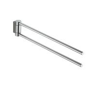 KEUCO PLAN porte-serviettes 438 mm, 2 bras, pivotant, 14918170000, Couleur: Aluminium anodisé argent / chromé