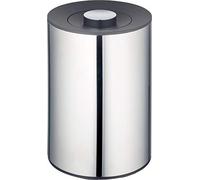 KEUCO Poubelle PLAN 04989010037 – 5 L, sur pied, avec couvercle, finition chromée/noir
