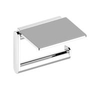 KEUCO PLAN support de papier toilette avec tablette, pivotant, 14973010000, Couleur: Chromé