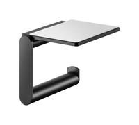 Keuco Plan - Porte-papier toilette avec étagère, noir mat 14973370000
