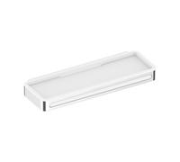 KEUCO PLAN tablette de douche avec raclette en verre, fixation cachée, 14959010051, Couleur: chromé / blanc