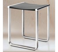 KEUCO Tabouret PLAN Care 14982010037, assise en plastique, jusqu'à 100 kg, chromé/noir