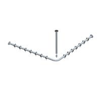 Keuco Plan Tringle de rideau de douche, avec fixation au plafond, 14937010900,
