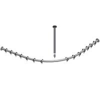 Keuco Brausevorhangstangen set Plan 14938010900 pour les douches de quart de cercle 90 x 90 cm, chromé