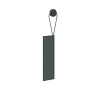 Keuco Raclette de douche en silicone, avec support mural, couleur : gris | Essuie-vitre à coller, 26,4x8,2x1,7 cm, sans traces, racloir pour la douche,