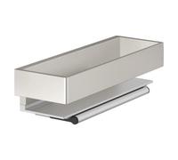 panier de Keuco match0 11159050000 nickel brossé, avec raclette en verre intégrée