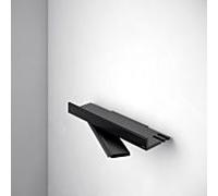 Keuco Étagère de douche Reva 12859370000 noir mat, avec essuie-glace intégré