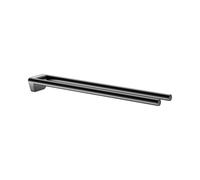 KEUCO REVA porte-serviettes, 2 bras, fixe, 12818370000, Couleur: Noir Mat