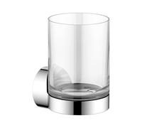 KEUCO REVA porte-verre, verre en cristal véritable, 12850019000, Couleur: Chromé