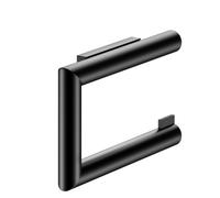 Keuco Reva porte-papier hygiénique 12862370000 noir mat, forme ouverte, largeur de rouleau 100/120 mm