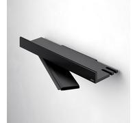 Keuco Étagère de douche Reva 12859370000 noir mat, avec essuie-glace intégré