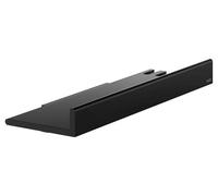 Keuco Reva tablette de douche 35 cm, avec patère et tirette, aluminium noir | Fabriqué en Allemagne, amovible, vis et chevilles incluses, panier de douche à percer