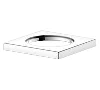 KEUCO Rosace carrée pour mitigeur monocommande de lavabo et bidet, 59599010202, Couleur: Chromé