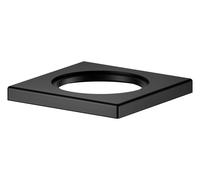 KEUCO Rosace carrée pour mitigeur monocommande de lavabo et bidet, 59599370202, Couleur: Noir Mat