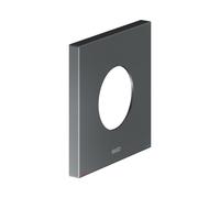 KEUCO Rosace murale surdimensionnée pour mitigeur monocommande et mitigeur de douche encastré, carrée, 59551130092, Couleur: Chrome noir brossé