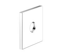 KEUCO Rosace murale surdimensionnée pour raccords G 1/2 encastrés, carrée, 59545010092, Couleur: Chromé