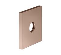 KEUCO Rosace murale surdimensionnée pour raccords G 1/2 encastrés, carrée, 59545290092, Couleur: rouge or brossÃ©
