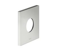 KEUCO Rosace murale surdimensionnée pour robinetterie thermostatique encastrée, carrée, 59553060092, Couleur: acier inoxydable