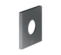 KEUCO Rosace murale surdimensionnée pour robinetterie thermostatique encastrée, carrée, 59553130092, Couleur: Chrome noir brossé