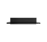 Keuco Rose Plateau de douche d’angle 24x24 cm, avec raclette, noir | sans perçage, en aluminium, fabriqué en Allemagne, avec kit de collage et de vissage,