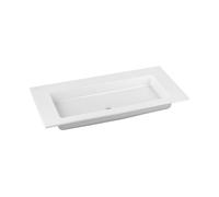 KEUCO ROYAL 60 lavabo à encastrer en céramique, 1057x17x538mm, sans trou pour robinet, blanc, 32150311000